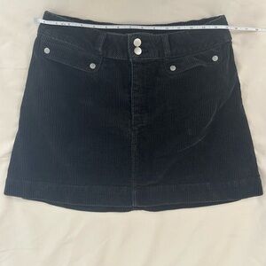 Abercrombie & Fitch Olive Green Corduroy Mini Skirt